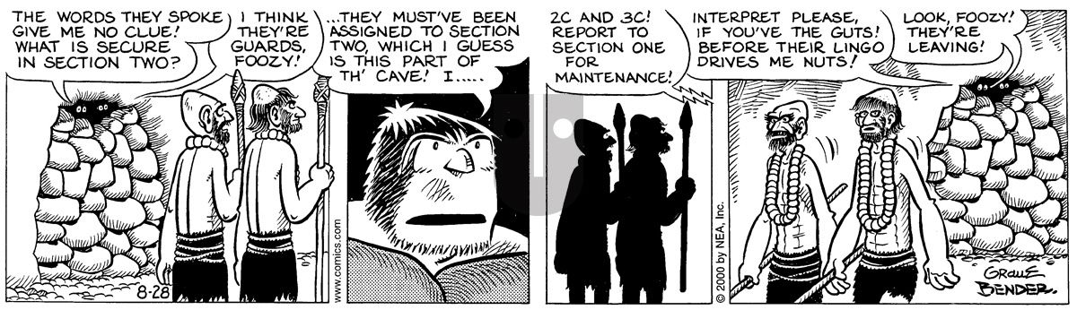 Alley Oop - Monday August 28, 2000 Comic Strip