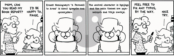 FoxTrot on Thursday April 7, 2005 Comic Strip