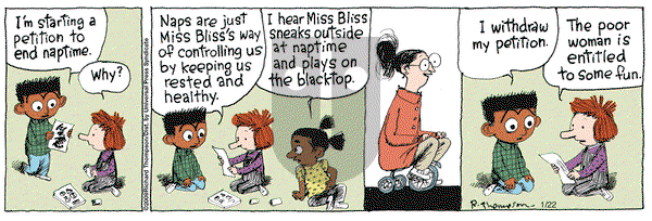 Cul de Sac on Thursday January 22, 2009 Comic Strip