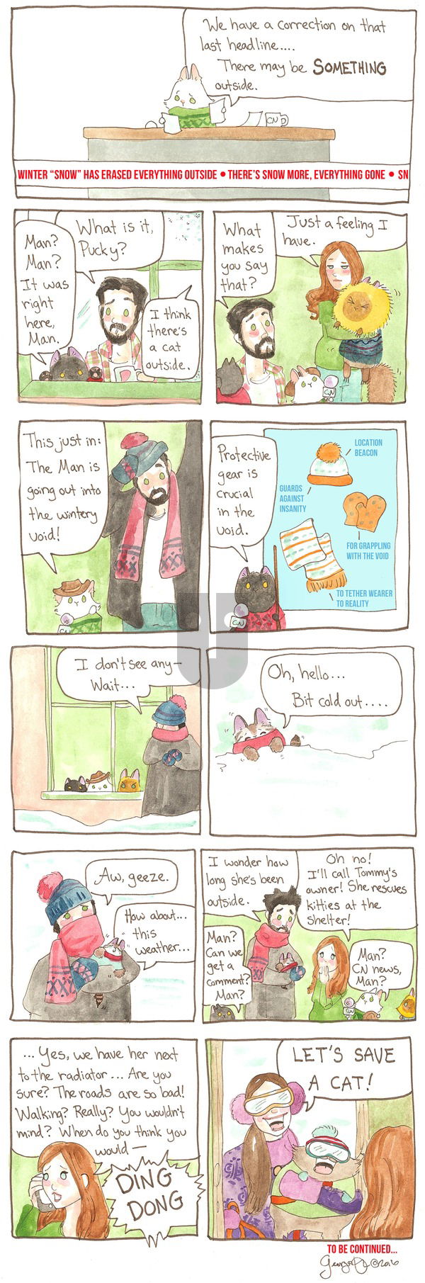 Breaking Cat News on Sunday February 19, 2017 Comic Strip