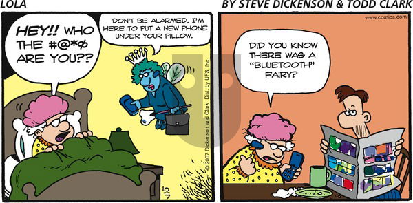 Lola on Sunday October 7, 2007 Comic Strip