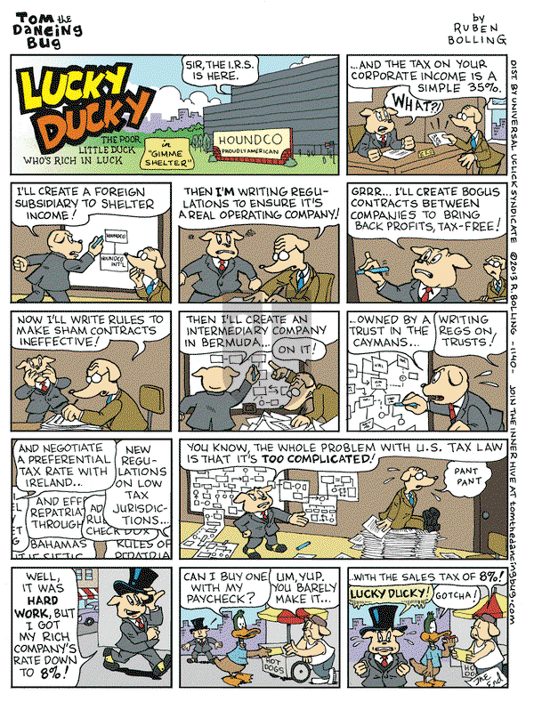 Tom the Dancing Bug on Friday May 31, 2013 Comic Strip