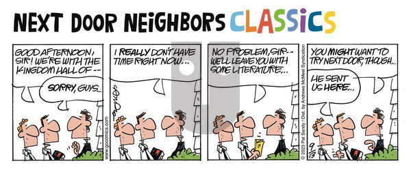 Next Door Neighbors on Sunday April 13, 2025 Comic Strip