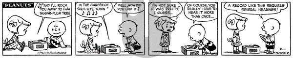 Peanuts on Friday February 1, 1952 Comic Strip