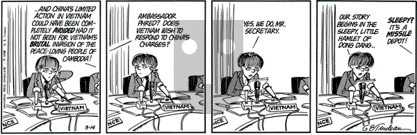 Doonesbury on Wednesday March 14, 1979 Comic Strip