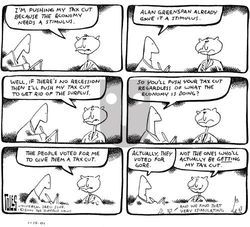 Tom Toles on Sunday January 14, 2001 Comic Strip