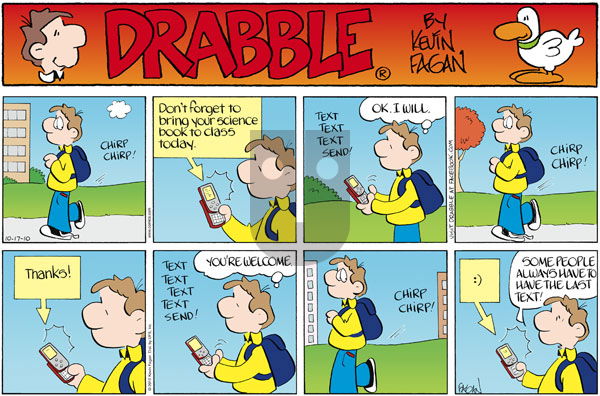 Drabble on Sunday October 17, 2010 Comic Strip