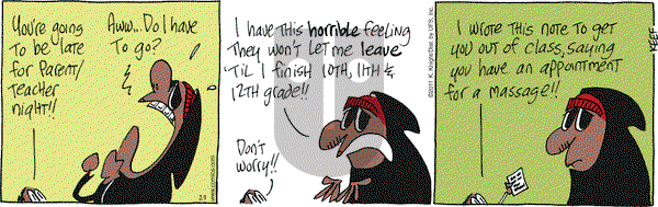 The Knight Life on Tuesday February 1, 2011 Comic Strip