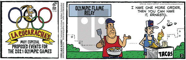 La Cucaracha on Monday July 19, 2021 Comic Strip