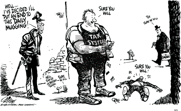 Pat Oliphant - Tuesday September 3, 1985 Comic Strip