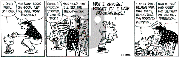 Calvin and Hobbes - Monday June 8, 2020 Comic Strip