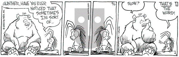 The Grizzwells on Monday July 7, 2003 Comic Strip
