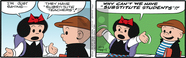 Nancy on Monday June 8, 2015 Comic Strip