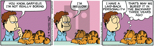 Garfield on Saturday June 9, 2001 Comic Strip