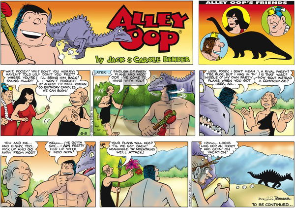 Alley Oop on Sunday June 8, 2008 Comic Strip
