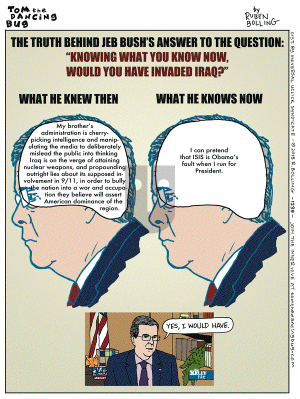 Tom the Dancing Bug on Friday May 22, 2015 Comic Strip