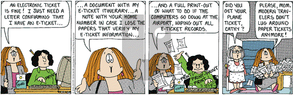 Cathy Classics on Saturday July 15, 2000 Comic Strip