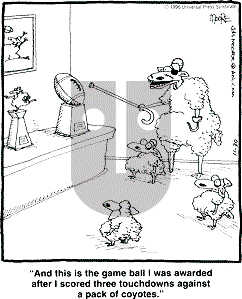 In the Bleachers - Saturday November 30, 1996 Comic Strip