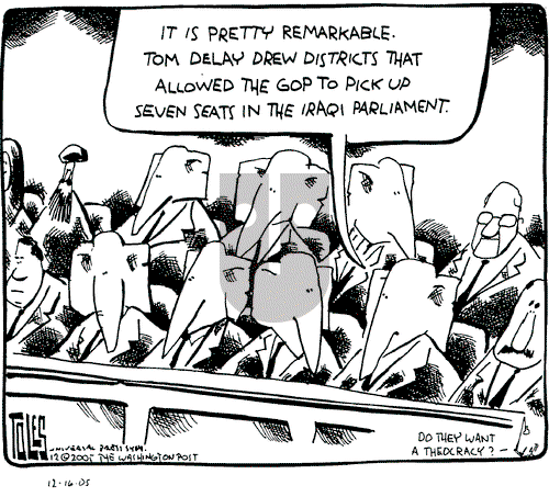 Tom Toles on Friday December 16, 2005 Comic Strip