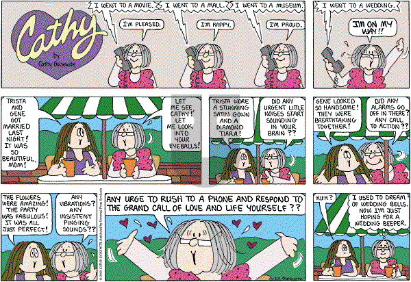 Cathy Classics - Sunday July 24, 2011 Comic Strip