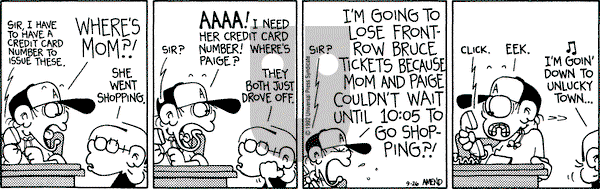 FoxTrot on Saturday September 26, 1992 Comic Strip