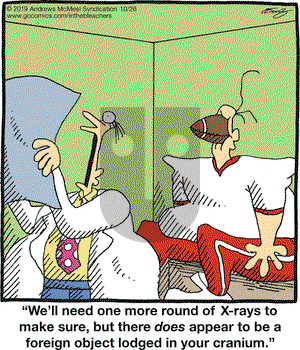 In the Bleachers on Saturday October 26, 2019 Comic Strip