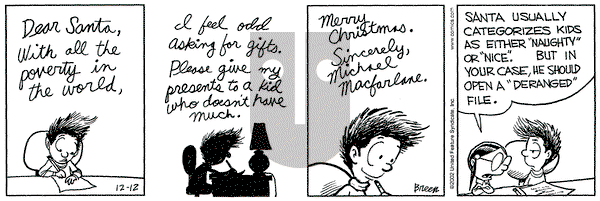 Grand Avenue on Thursday December 12, 2002 Comic Strip