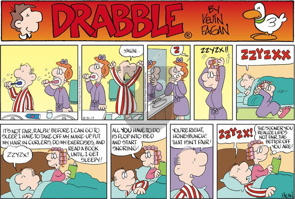 Drabble on Sunday December 31, 2017 Comic Strip