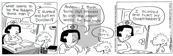 Soup to Nutz - Old on Wednesday January 23, 2002 Comic Strip
