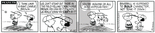 Peanuts on Friday May 25, 1962 Comic Strip