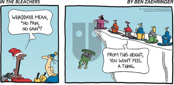 In the Bleachers on Sunday April 5, 2020 Comic Strip