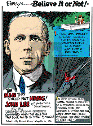 Ripley's Believe It or Not - Tuesday May 4, 2010 Comic Strip