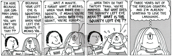 Cathy Classics - Friday July 18, 1997 Comic Strip