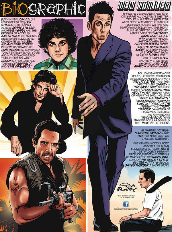 Biographic on Sunday December 22, 2013 Comic Strip