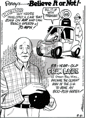 Ripley's Believe It or Not on Wednesday March 31, 2004 Comic Strip