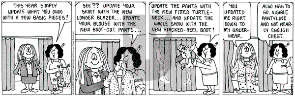 Cathy Classics on Friday October 18, 1996 Comic Strip