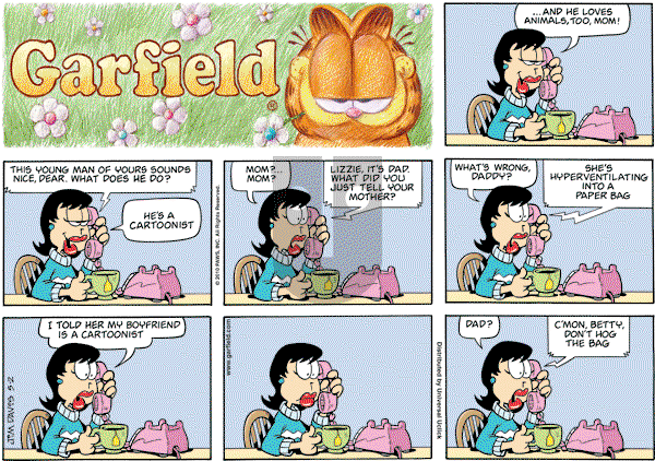 Garfield - Sunday May 2, 2010 Comic Strip