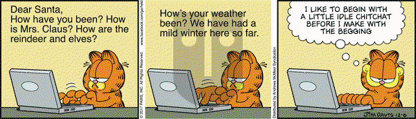 Garfield on Wednesday December 6, 2017 Comic Strip