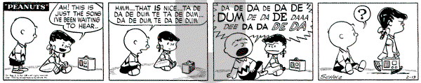 Peanuts on Friday February 13, 1953 Comic Strip