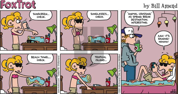FoxTrot - Sunday March 28, 2021 Comic Strip