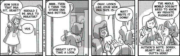 Heart of the City on Thursday March 14, 2024 Comic Strip