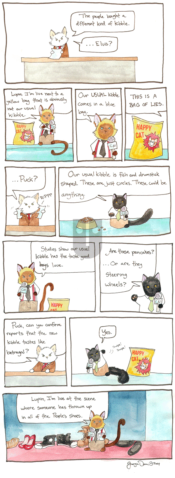 Breaking Cat News on Tuesday September 20, 2016 Comic Strip