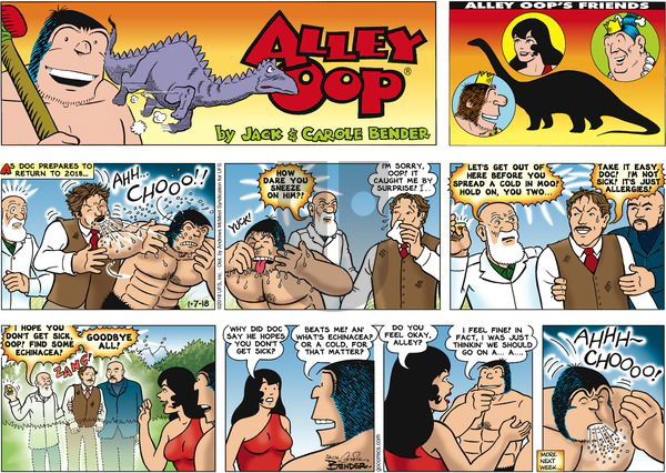 Alley Oop on Sunday January 7, 2018 Comic Strip