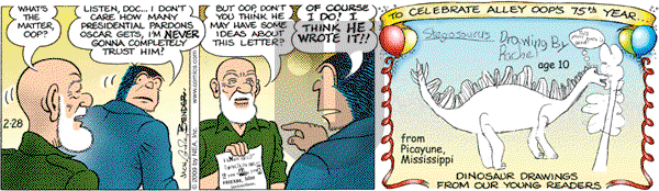 Alley Oop on Saturday February 28, 2009 Comic Strip
