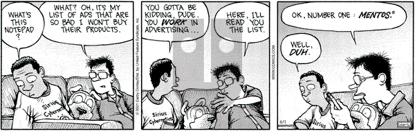 Get Fuzzy on Friday June 1, 2001 Comic Strip