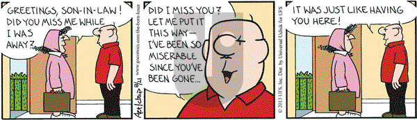 The Born Loser on Wednesday August 21, 2013 Comic Strip