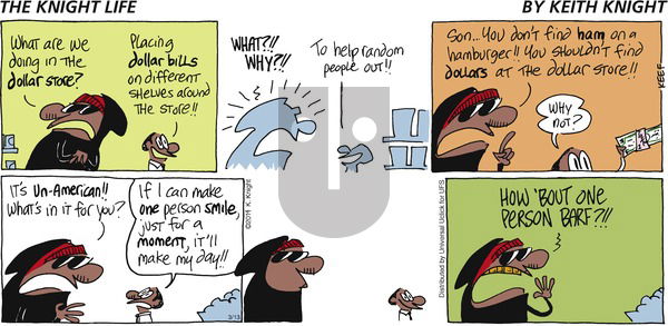 The Knight Life on Sunday March 13, 2016 Comic Strip