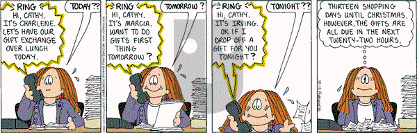 Cathy Classics on Tuesday December 11, 2012 Comic Strip