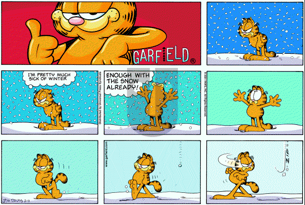 Garfield - Sunday February 11, 2001 Comic Strip