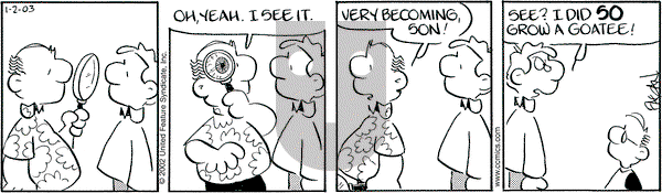 Drabble on Thursday January 2, 2003 Comic Strip